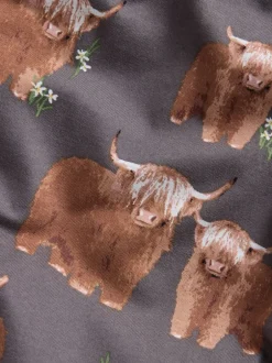 Next Gris anthracite Hamish the Highland Cow - Pyjama à manches longues Clearance