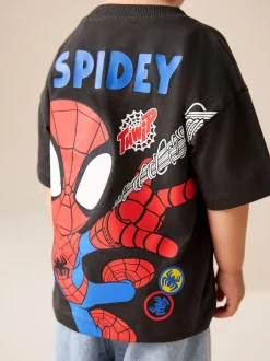 Next Gris anthracite Spidey - T-shirt Marvel en coton à manches courtes (3mois-8ans) Outlet