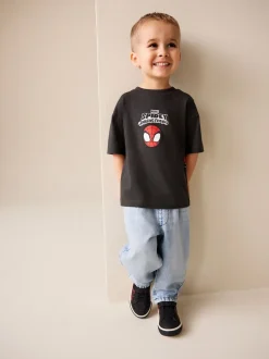 Next Gris anthracite Spidey - T-shirt Marvel en coton à manches courtes (3mois-8ans) Outlet