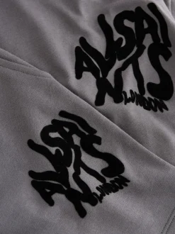 smALLSAINTS Gris anthracite/floqué - Ensemble t-shirt et short en molleton Orlando New