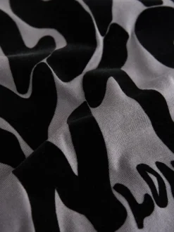 smALLSAINTS Gris anthracite/floqué - Ensemble t-shirt et short en molleton Orlando New