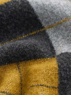 Next Gris anthracite/jaune ocre - Débardeur décontracté à col en V en maille Argyle avec laine Online