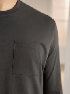 Next Gris ardoise/bleu marine - Ensemble pyjama en jersey à manches longues Clearance