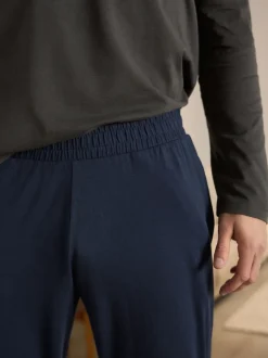 Next Gris ardoise/bleu marine - Ensemble pyjama en jersey à manches longues Clearance