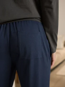 Next Gris ardoise/bleu marine - Ensemble pyjama en jersey à manches longues Clearance