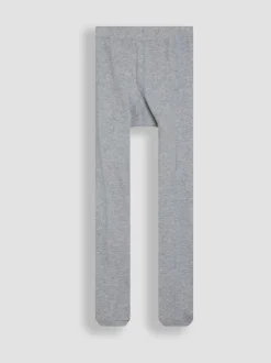 Jojo Maman Bébé - Collant uni en coton riche Gris chiné Discount