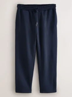 Next Gris chiné/bleu marine - Lot de 2 pantalons de jogging épais à dos brosse droit Sale