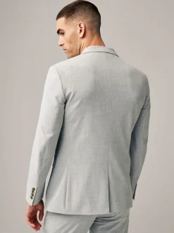 Next Gris clair - - Veste de costume stretch Motionflex Ajustement régulier Hot