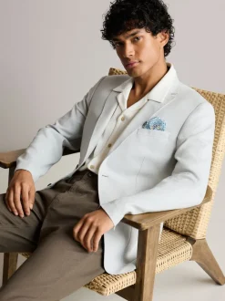 Next Gris clair - Ajustement régulier - Blazer Linen Blend New