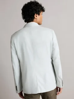 Next Gris clair - Ajustement régulier - Blazer Linen Blend New