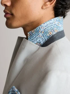 Next Gris clair - Ajustement régulier - Blazer Linen Blend New