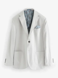 Next Gris clair - Ajustement régulier - Blazer Linen Blend New