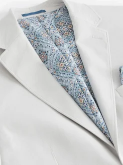 Next Gris clair - Ajustement régulier - Blazer Linen Blend New