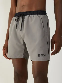 BOSS - Starfish Quick Dry Shorts de bain Gris clair New