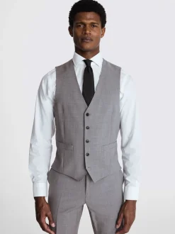 MOSS - Gilet de Costume Habillé Performance Gris clair Clearance