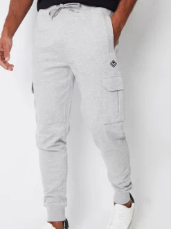 Threadbare Gris clair - Jogging style cargo Online