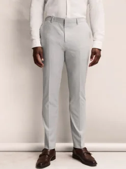 Next Gris clair - Moulant - Pantalons extensibles à taille élastiquée Motionflex New