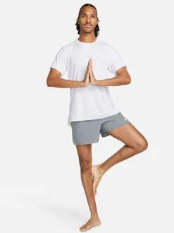 Nike - short de course Dri-FIT Challenger 5 pouces doublé Gris clair Discount