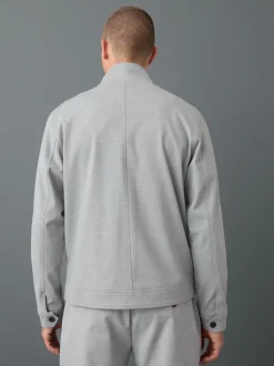 Next Gris clair - Premium Smart Col cheminée zippé avec laine New