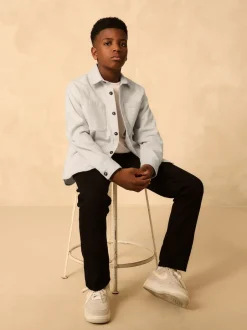 Next Gris clair - Surchemise brossée (3-16ans) New