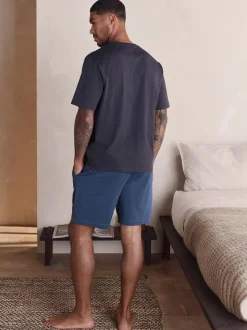 Next Gris d'ardoise - Ensemble pyjama en jersey à manches courtes New