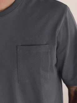 Next Gris d'ardoise - Ensemble pyjama en jersey à manches courtes New