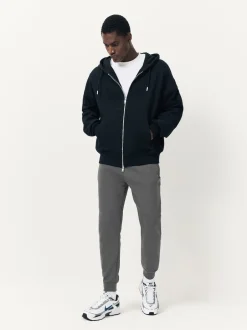 Next Gris d'ardoise - Pantalon de jogging en interlock doux au toucher à poignets