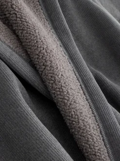 Next Gris d'ardoise - Peignoir texturé en velours côtelé Clearance