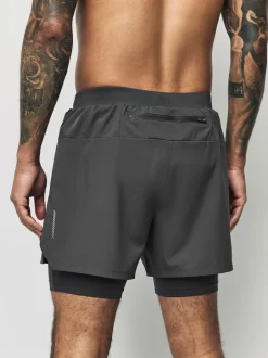 Next Gris d'ardoise - Shorts Active 2-en-1 Sale
