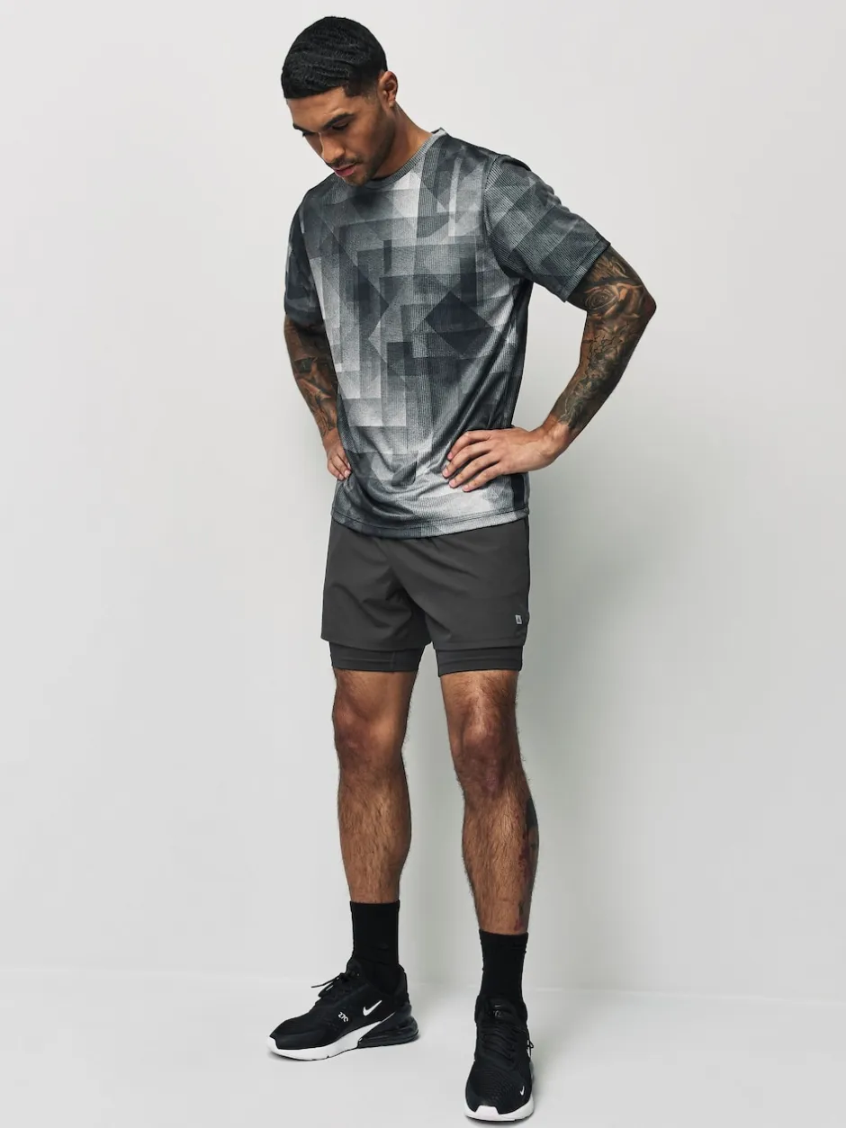 Next Gris d'ardoise - Shorts Active 2-en-1 Sale