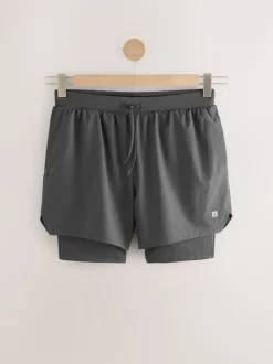 Next Gris d'ardoise - Shorts Active 2-en-1 Sale