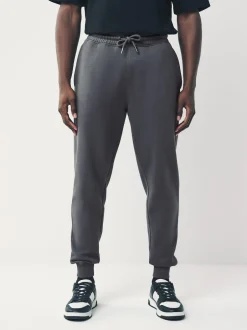 Next Gris d'ardoise - Slim Fit (Slim Fit) - Pantalon de Joggings en coupe ajustée à dos brosse Sale