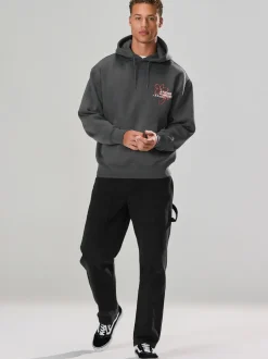 Next - Sweat à capuche Imprimé graphique Gris d'ardoise Clearance