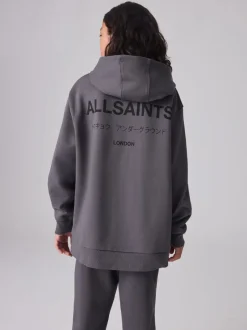 smALLSAINTS - Oversized Underground Pullover Sweat-shirt à capuche Gris de charbon de bois Discount
