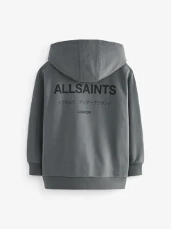smALLSAINTS - Oversized Underground Pullover Sweat-shirt à capuche Gris de charbon de bois Discount