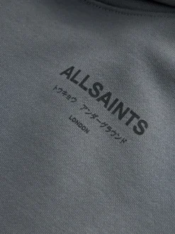 smALLSAINTS - Oversized Underground Pullover Sweat-shirt à capuche Gris de charbon de bois Discount