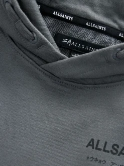 smALLSAINTS - Oversized Underground Pullover Sweat-shirt à capuche Gris de charbon de bois Discount