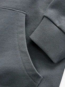 smALLSAINTS - Oversized Underground Pullover Sweat-shirt à capuche Gris de charbon de bois Discount