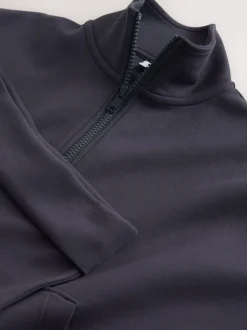 Next Gris de charbon de bois - Ensemble haut à col zippé et évasé pliable (3-16ans) Outlet