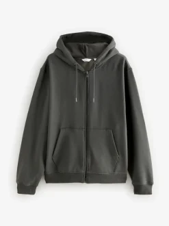 Next - Lit 1 place - Sweat à capuche Gris de charbon de bois Best