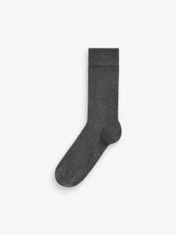 Next - Lot de 7 - Chaussettes riches en coton pour homme Gris de charbon de bois Best