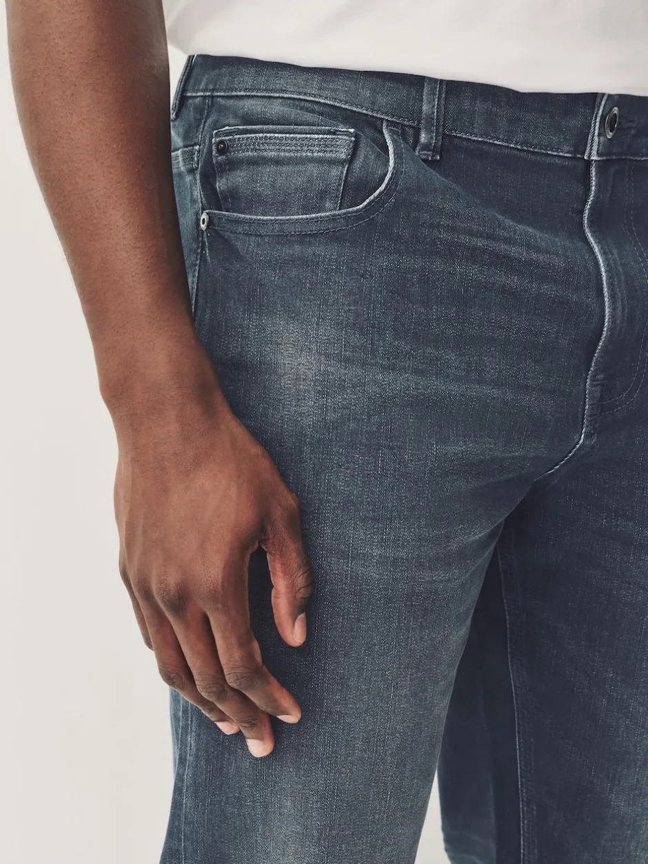 Next - Slim Fit (Slim Fit) - extensible Denim Jeans Gris de charbon de bois Sale