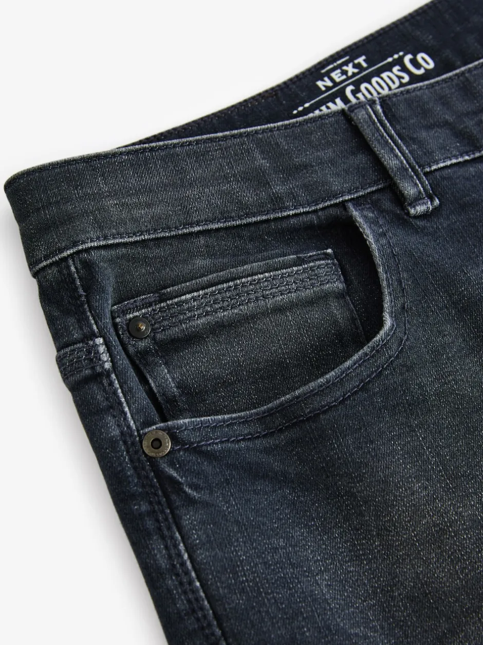 Next - Slim Fit (Slim Fit) - extensible Denim Jeans Gris de charbon de bois Sale