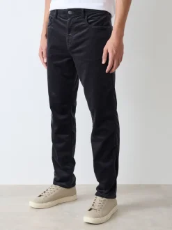 Next Gris de charbon de bois - Pantalons Motionflex extensibles en velours côtelé New