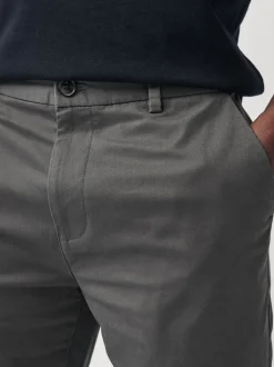 Next - Slim Fit (Slim Fit) - Short chino stretch Gris de charbon de bois Best