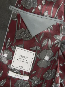 Next Gris de charbon de bois - - Veste de costume à deux boutons Slim Fit (Slim Fit) Outlet