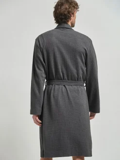 Next Gris de charbon de bois - Robe légère de robe de gaufre Online