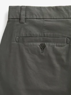 Next - Ajustement droit - Short chino stretch Gris de charbon de bois Best