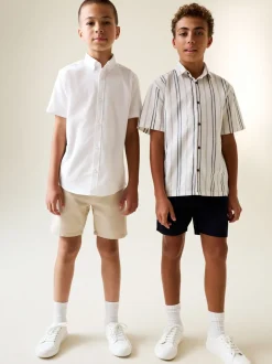 Next Gris de charbon de bois - Short Chino (3-16ans) Sale