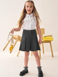 Next Gris de charbon de bois - School Skort (3-16 ans) Outlet